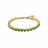 Cory armband gold/green