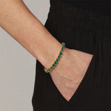 Cory armband gold/green