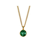 Ette halsband gold/green