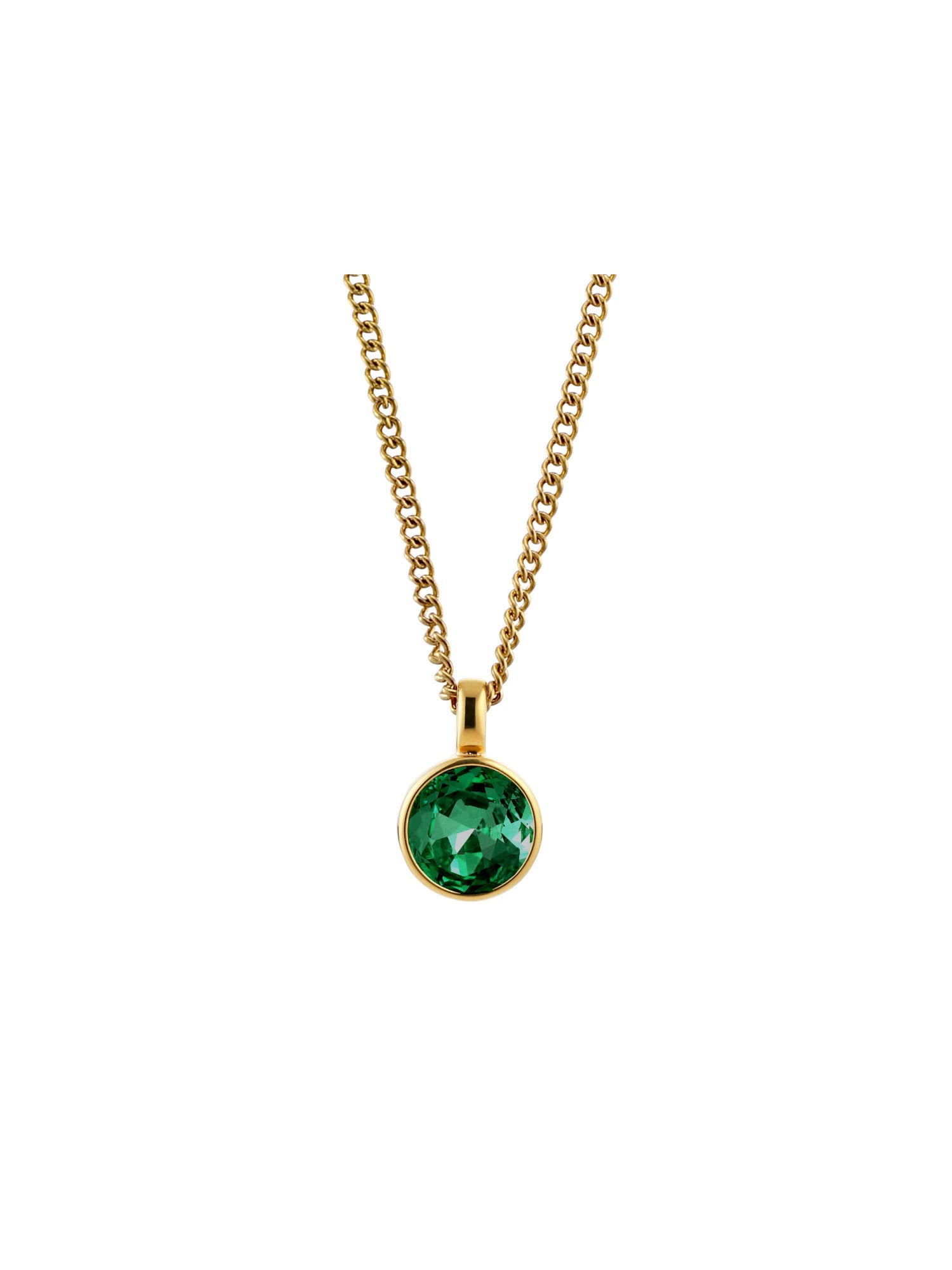 Ette halsband gold/green