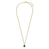 Ette halsband gold/green