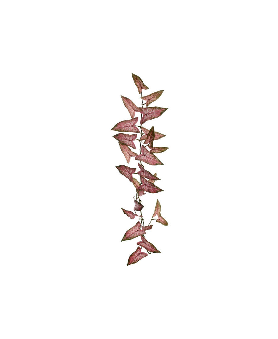 Gåsfot girlang rosa 110 cm