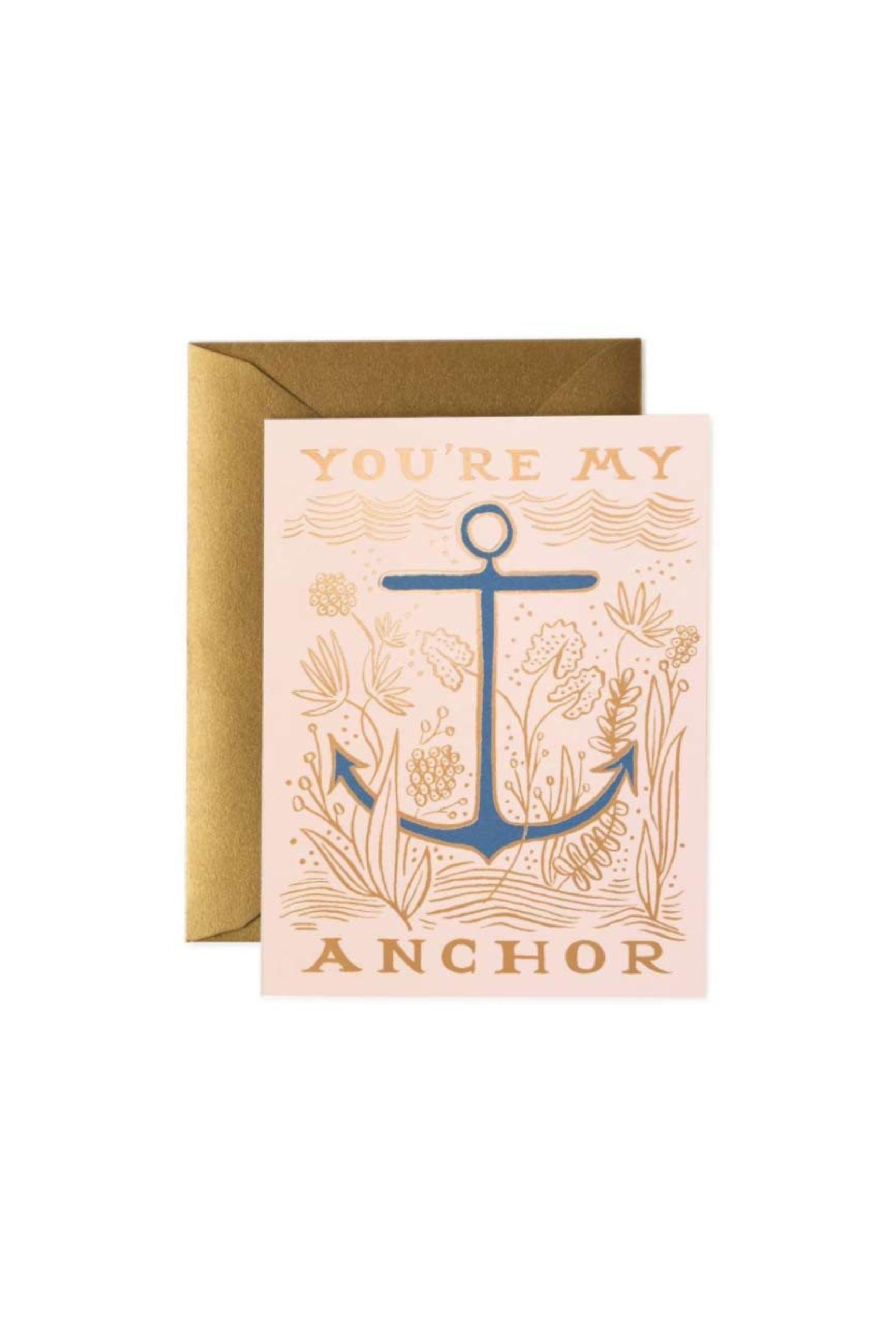 Gratulationskort med texten You're My Anchor