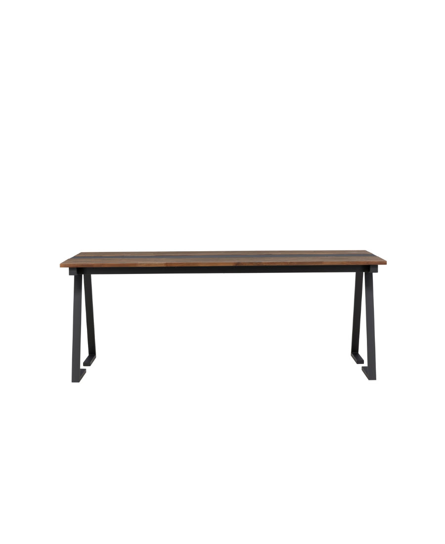 Jakarta matbord brun/svart 200 cm