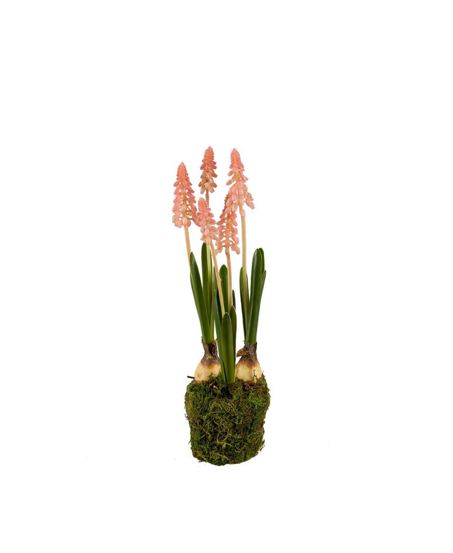 Pärlhyacint konstväxt rosa 25 cm