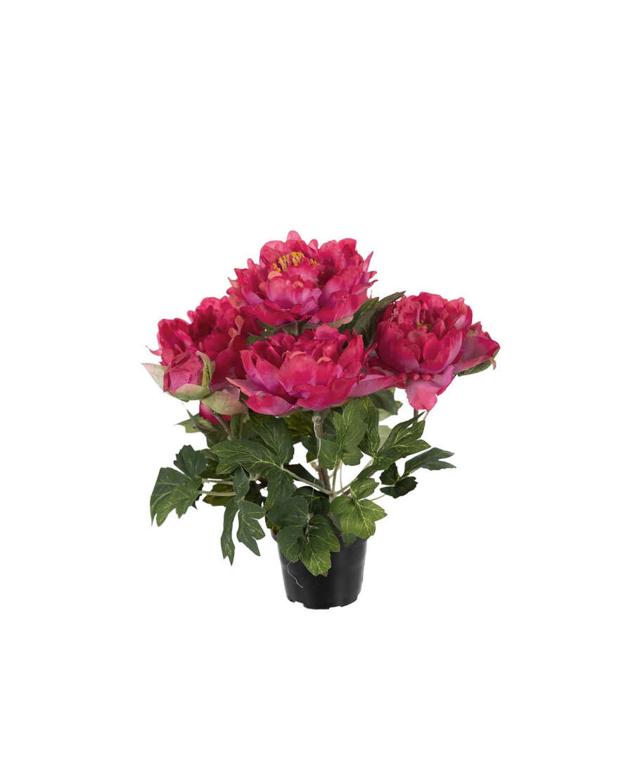 Pion konstväxt röd 35 cm