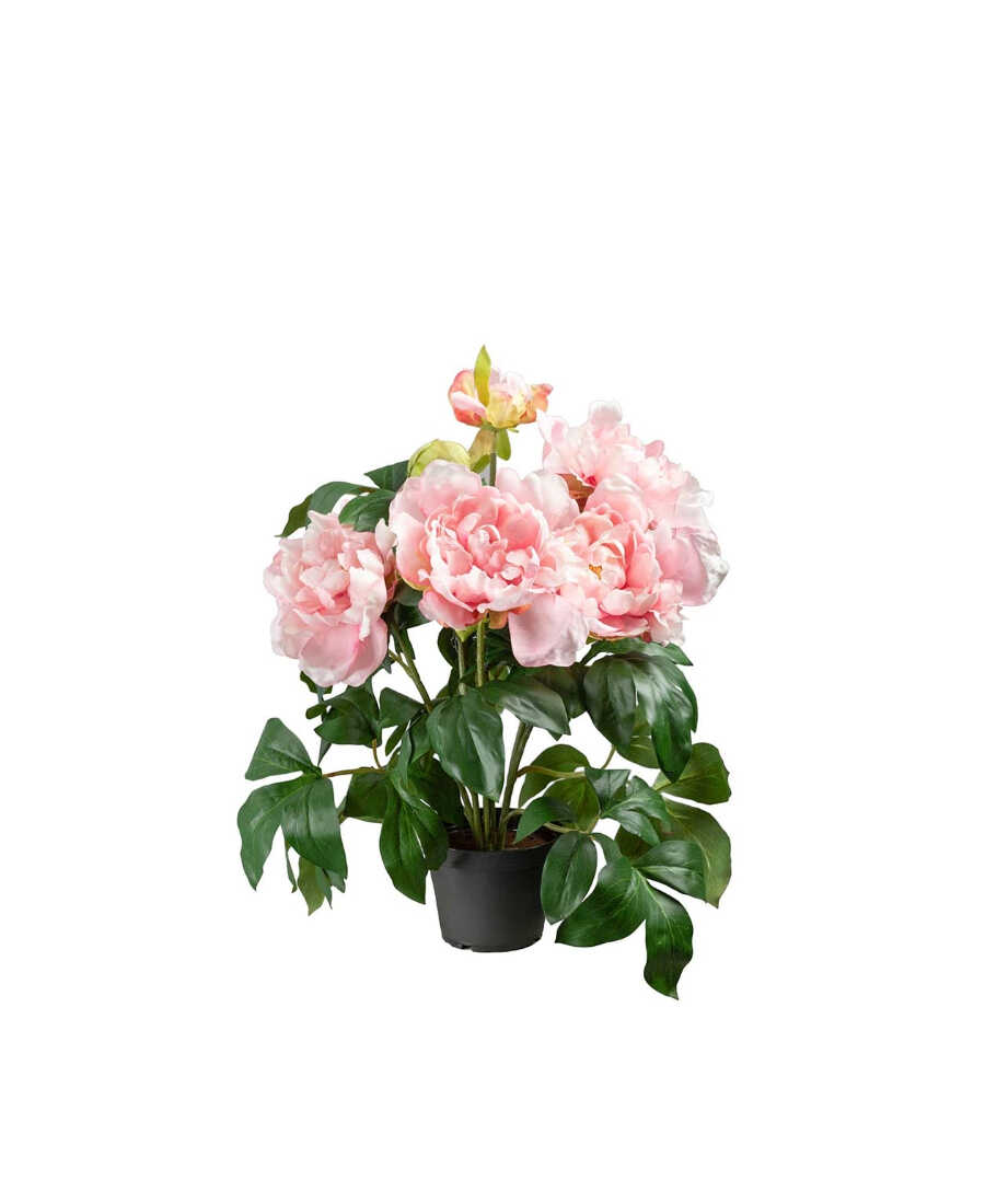 Pion konstväxt rosa 40 cm