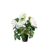 Pion konstväxt vit 40 cm
