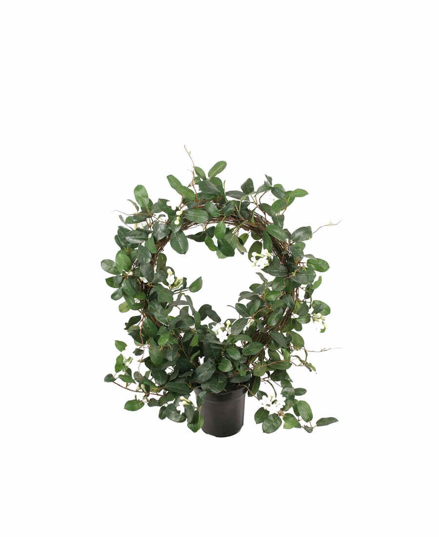 Stephanotis konstväxt grön/vit 75 cm