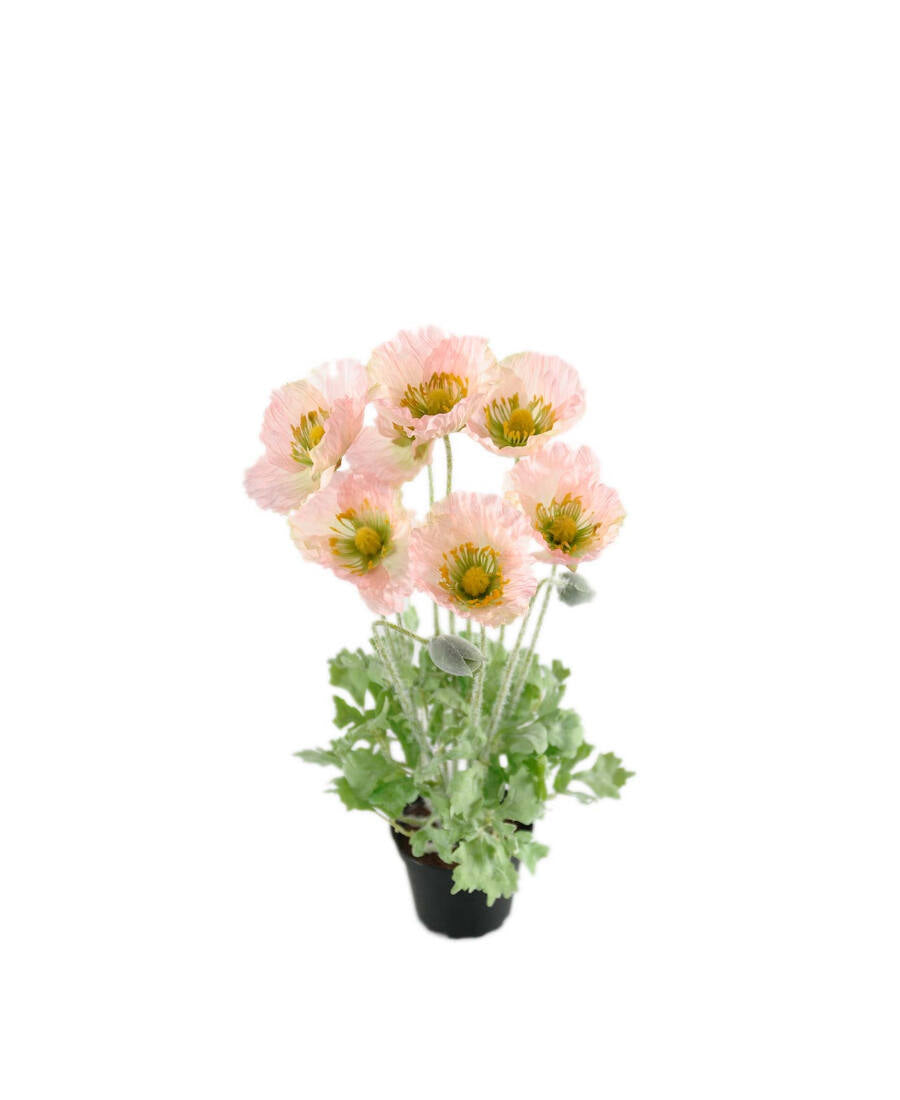 Vallmo konstväxt rosa 40 cm
