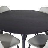 Valmora matbord rund svart 115 cm