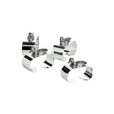 Andrea servettringar silver 4-pack