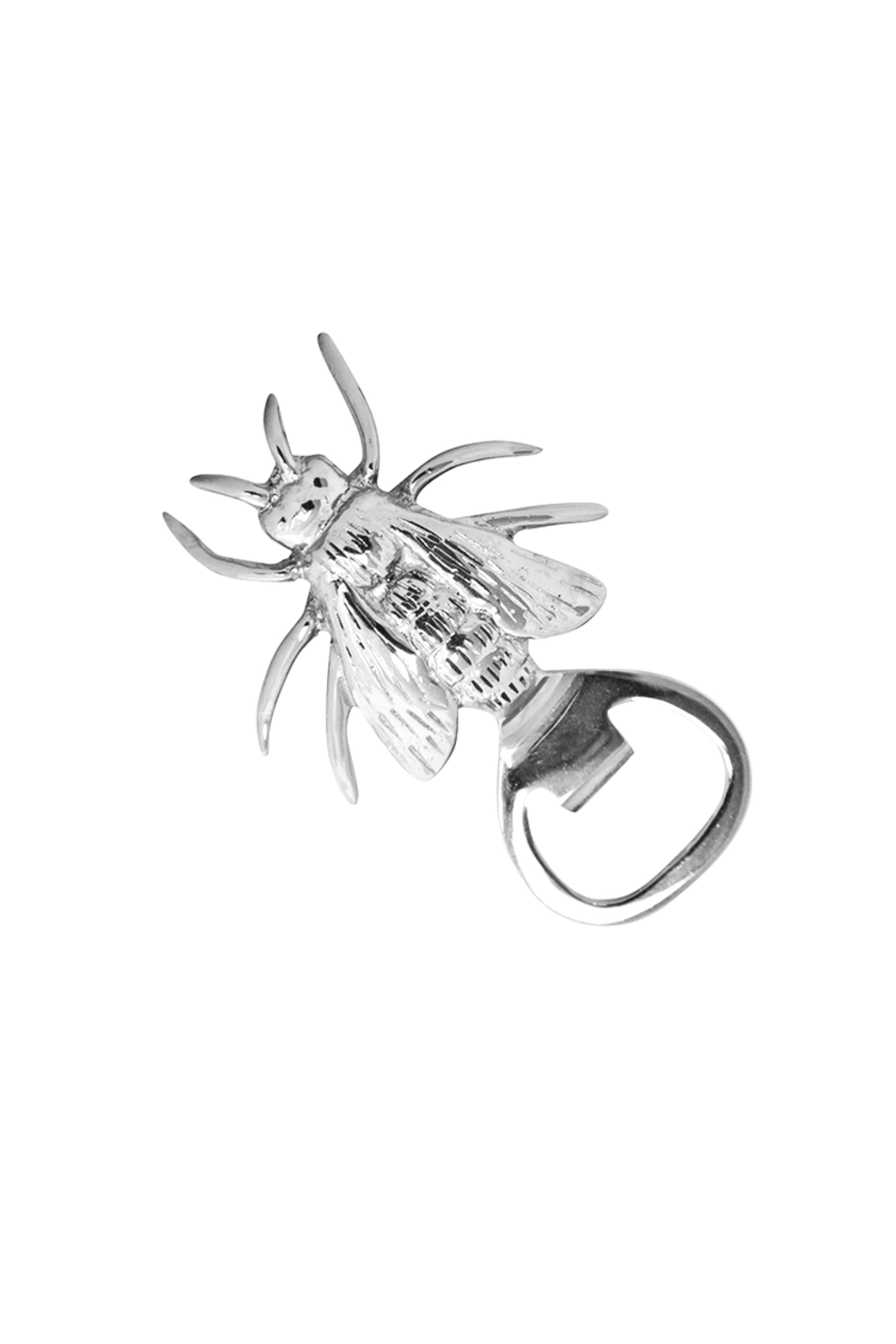 Bi flasköppnare silver