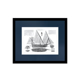 Exklusiv tavla Sea Wanderer Ship Drawing