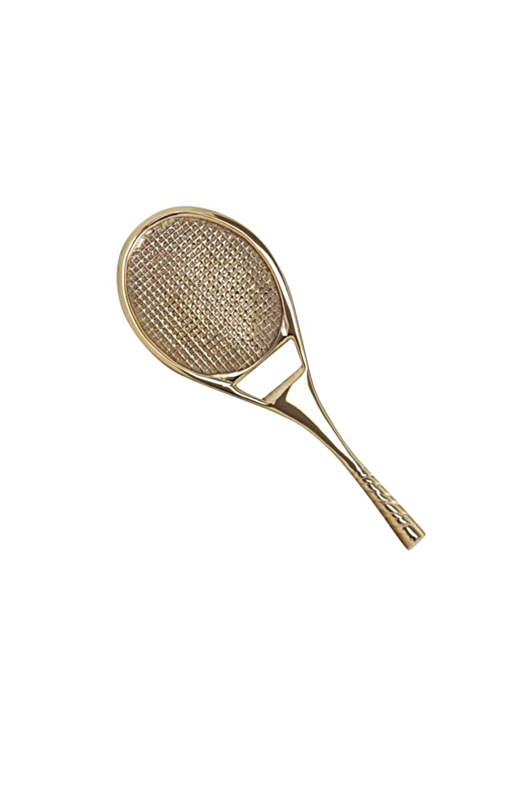 Tennisrack flasköppnare mässing