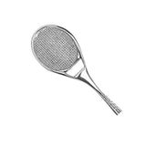 Tennisrack kapsylöppnare silver