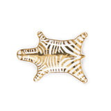 Zebra fat förgylld