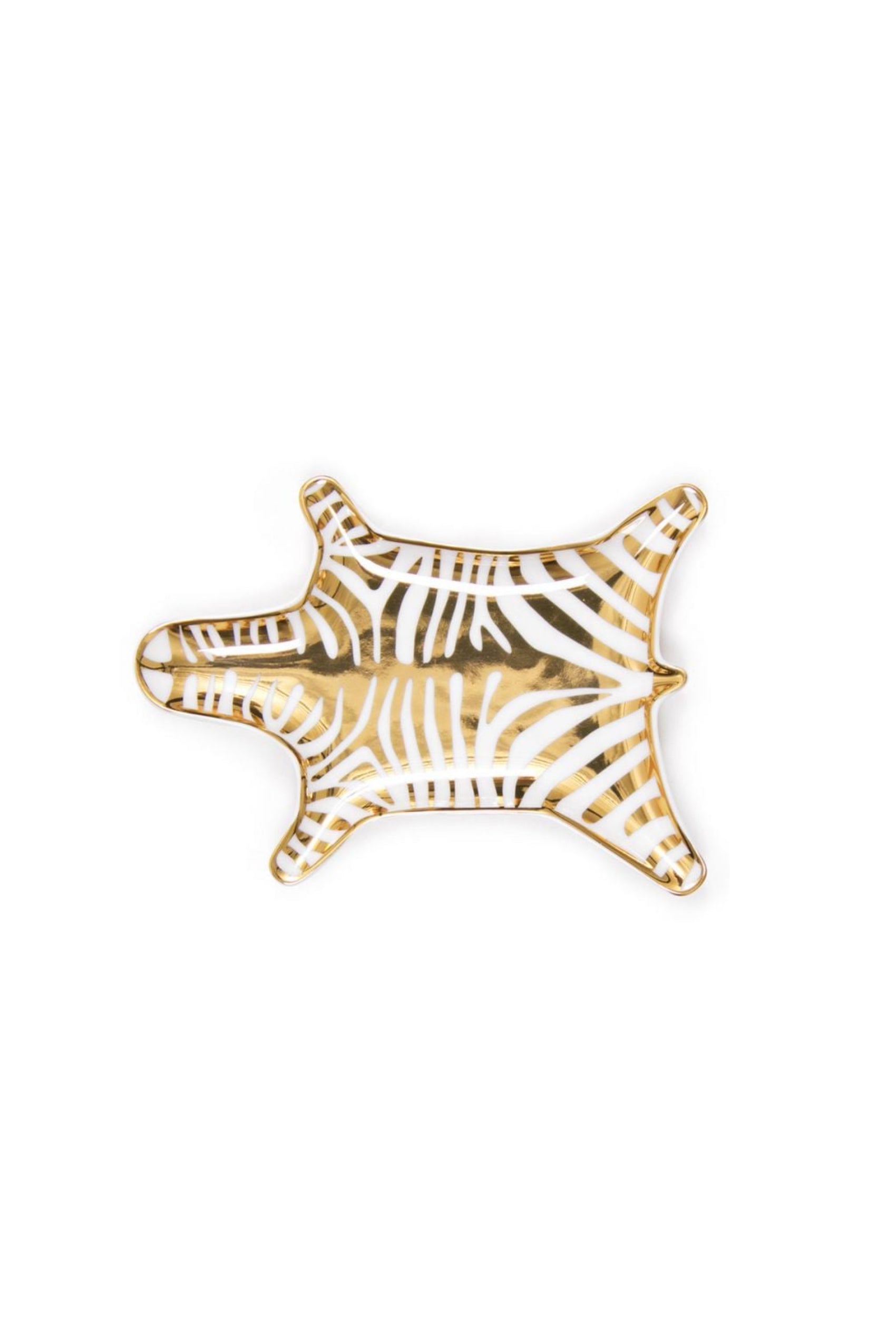 Zebra fat förgylld