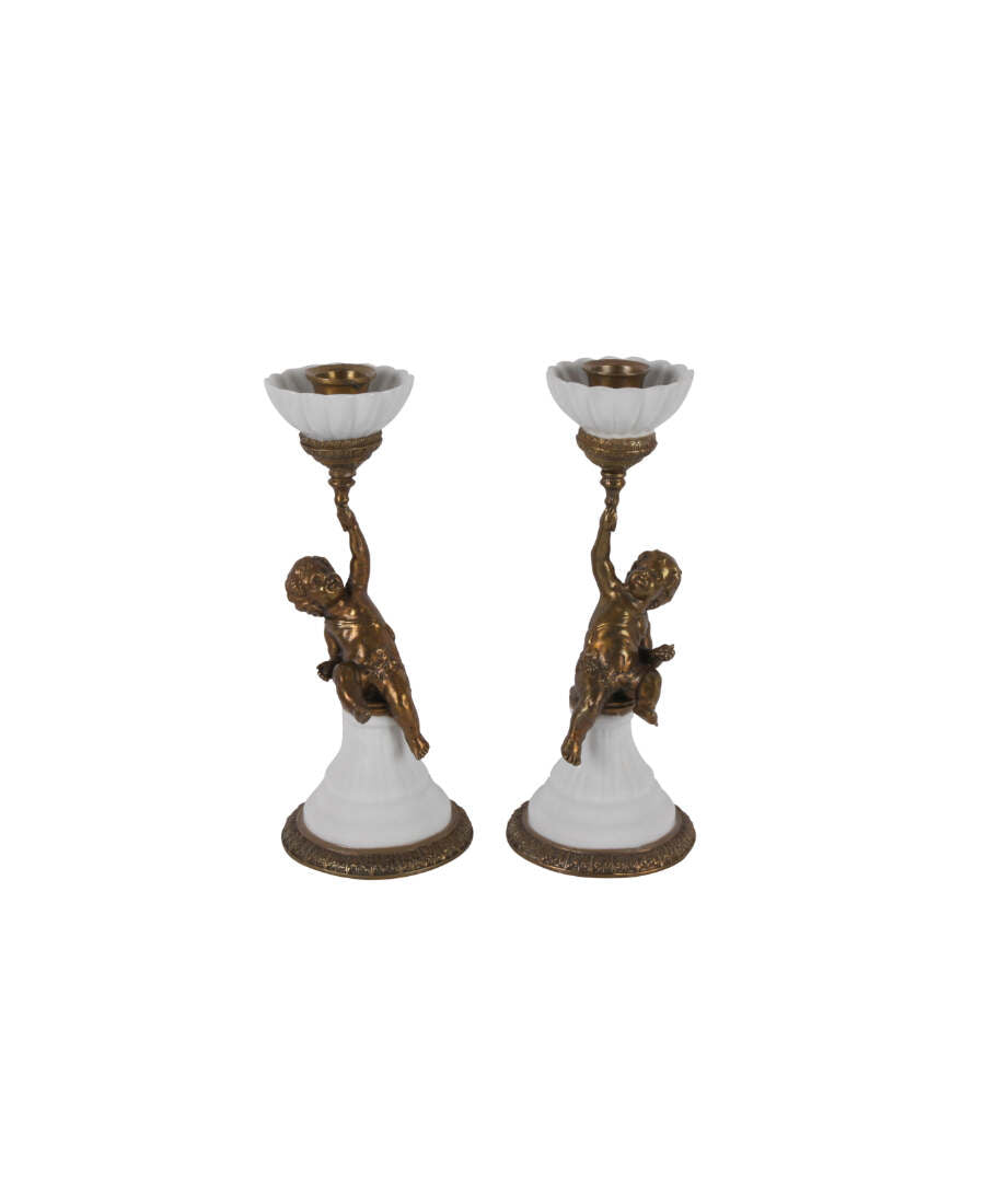 Angels ljusstake vit S/2