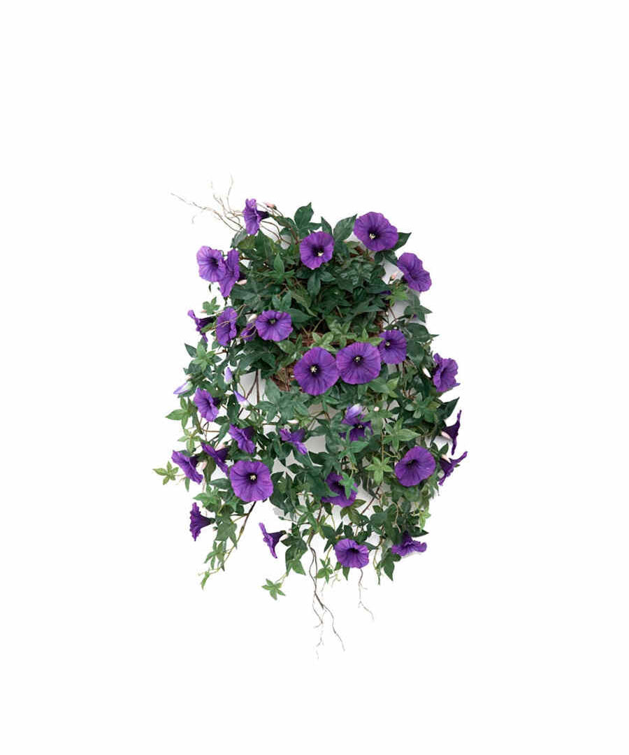 Blomma för dagen konstväxt blå 60 cm
