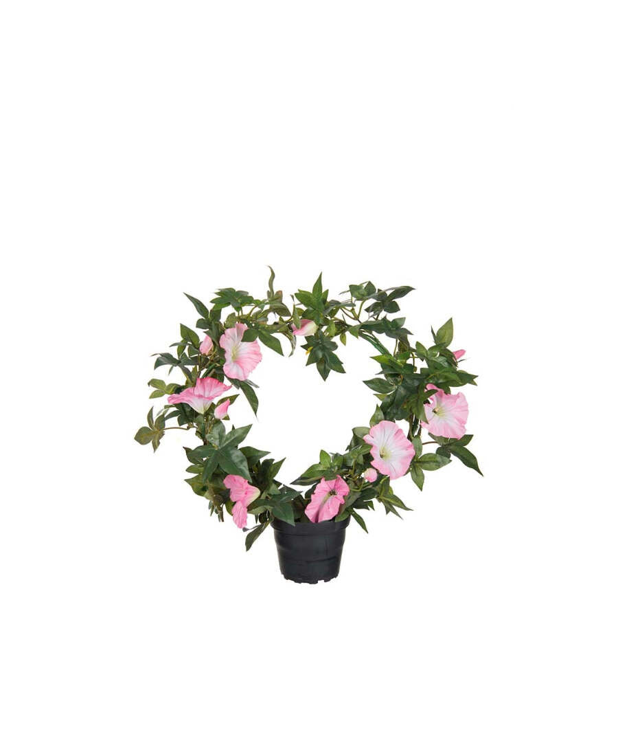 Blomma för dagen konstväxt rosa 35 cm