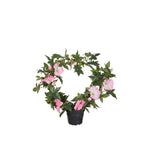 Blomma för dagen konstväxt rosa 35 cm