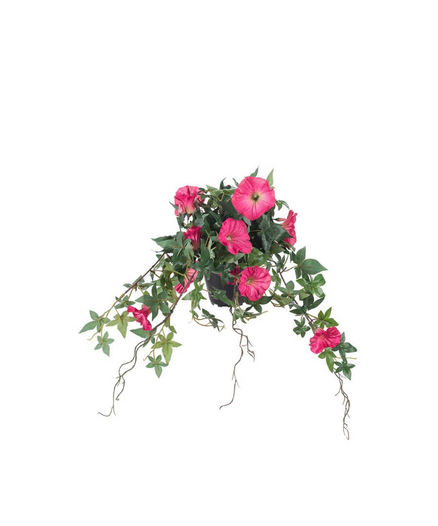 Blomma för dagen konstväxt rosa 45 cm