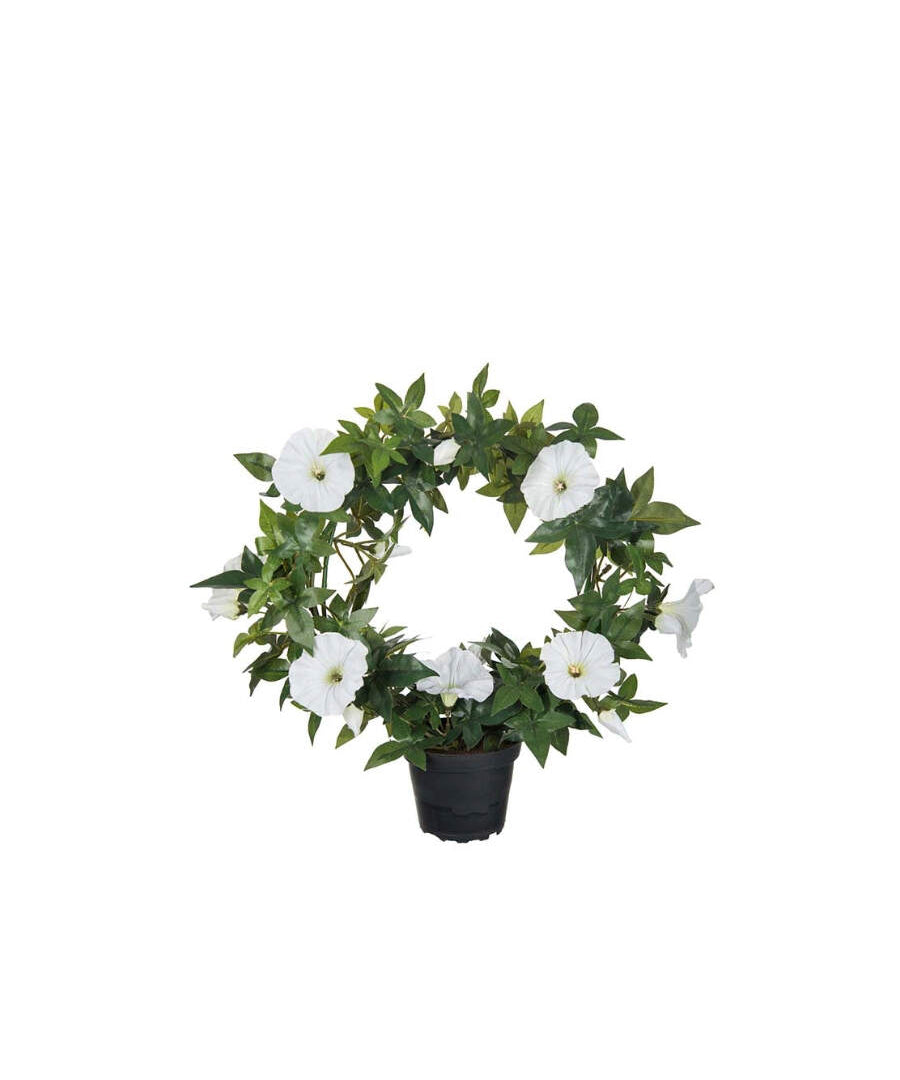 Blomma för dagen konstväxt vit 35 cm