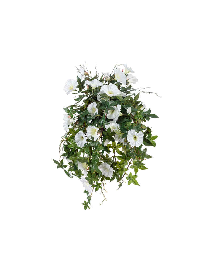 Blomma för dagen konstväxt vit 60 cm