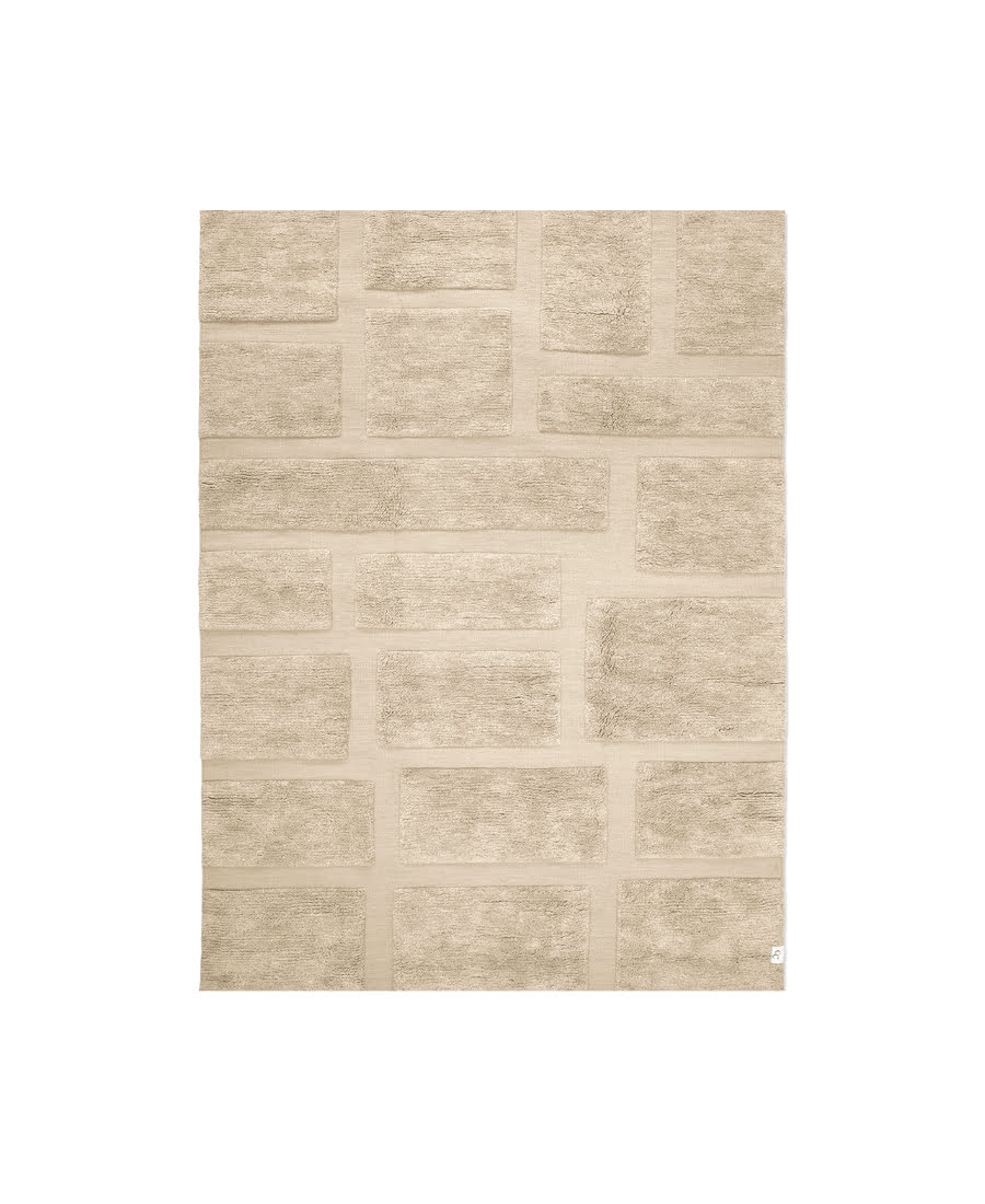 Bricks matta beige 170x230 cm