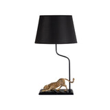 Cheetah bordslampa svart h.