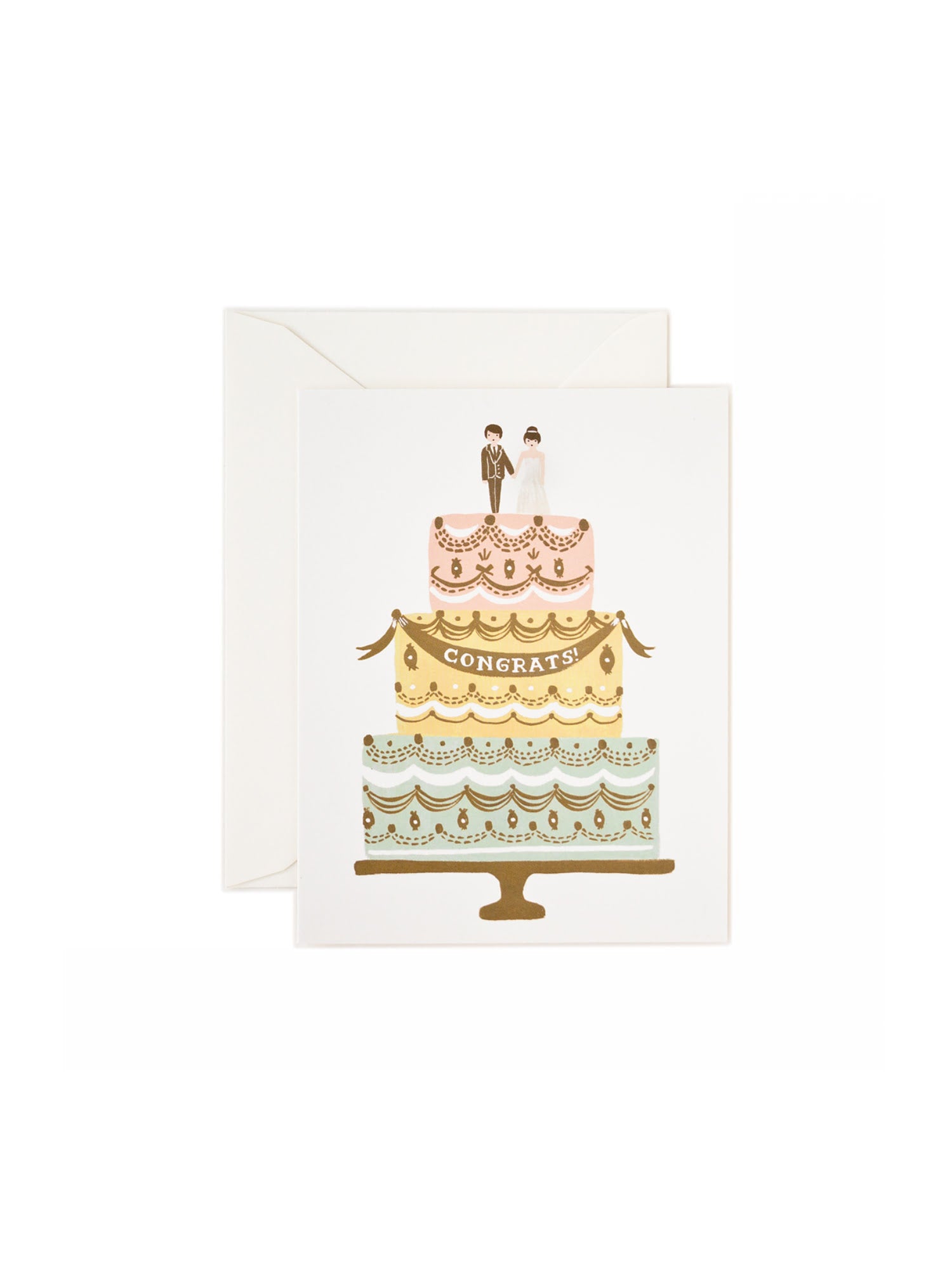 Congrats Wedding Cake kort