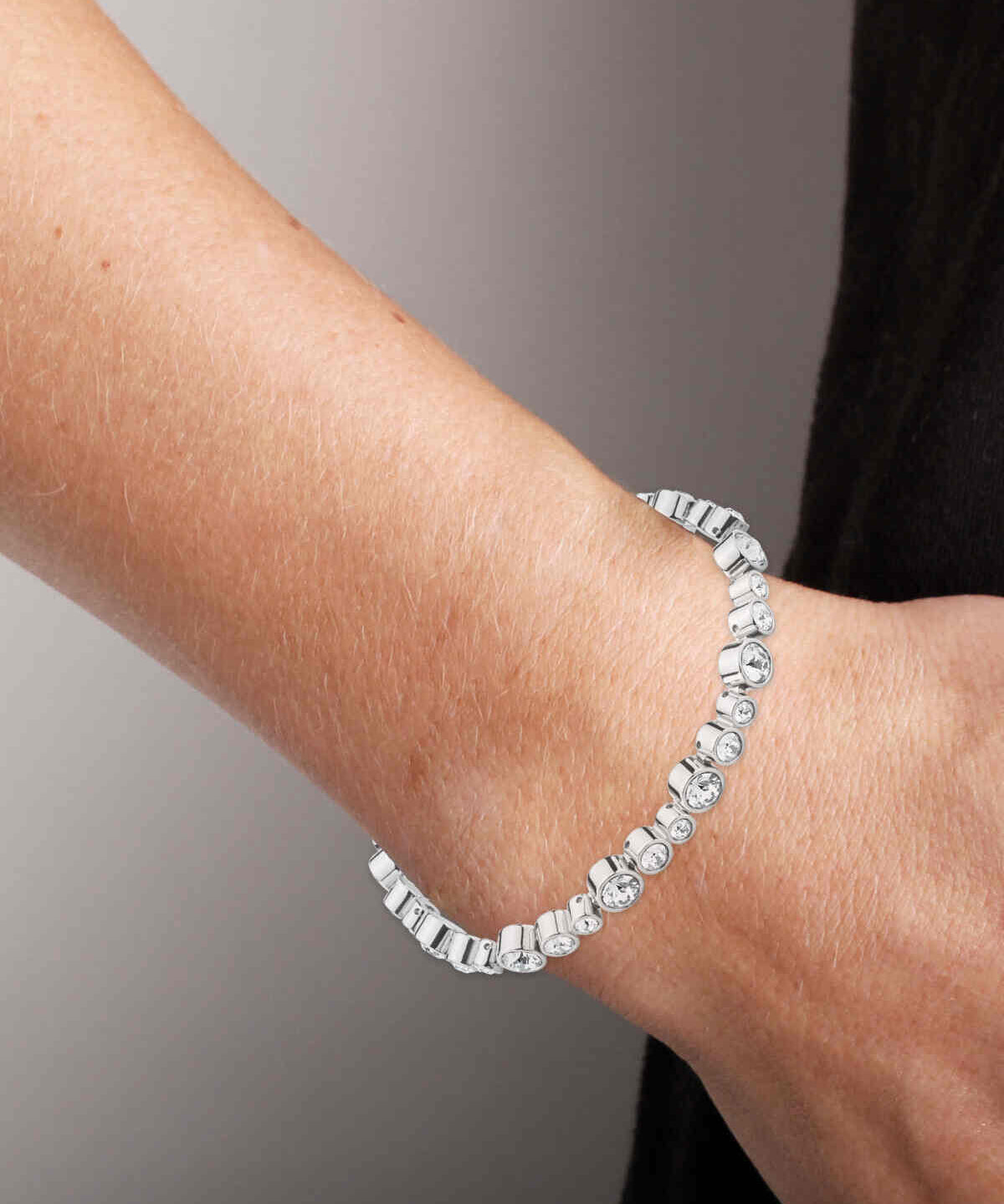 Esina armband silver/crystal