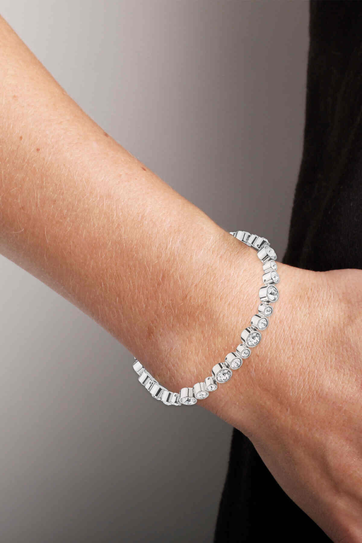 Esina armband silver/crystal