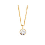 Ette halsband gold/crystal