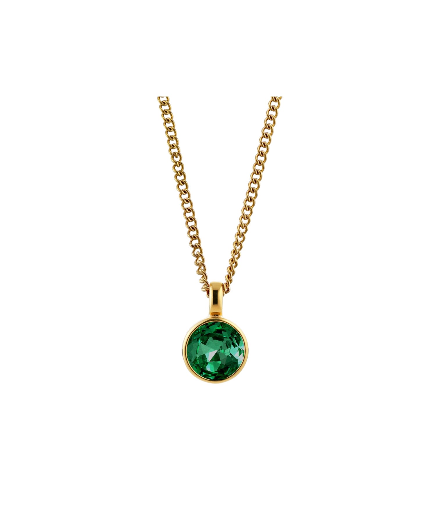 Ette halsband gold/green