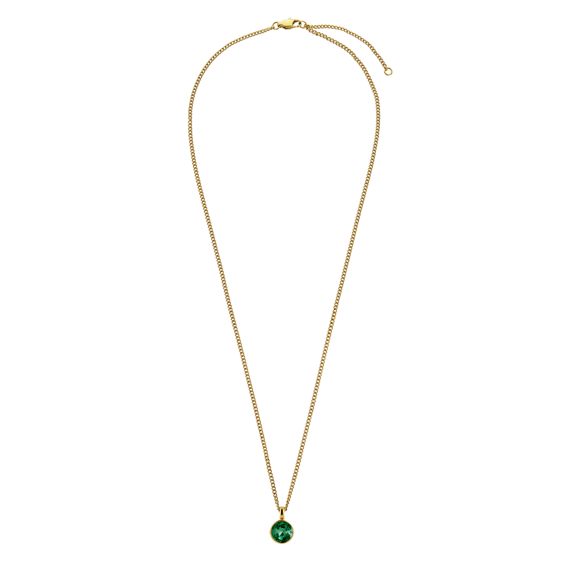 Ette halsband gold/green