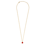 Ette halsband gold/red