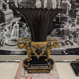 Scallop vas mässing/porslin