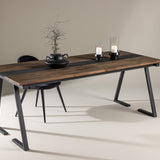 Jakarta matbord brun/svart 200 cm