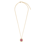 Kelly halsband gold/pink