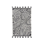 Maze badrumsmatta svart/vit 60x90 cm