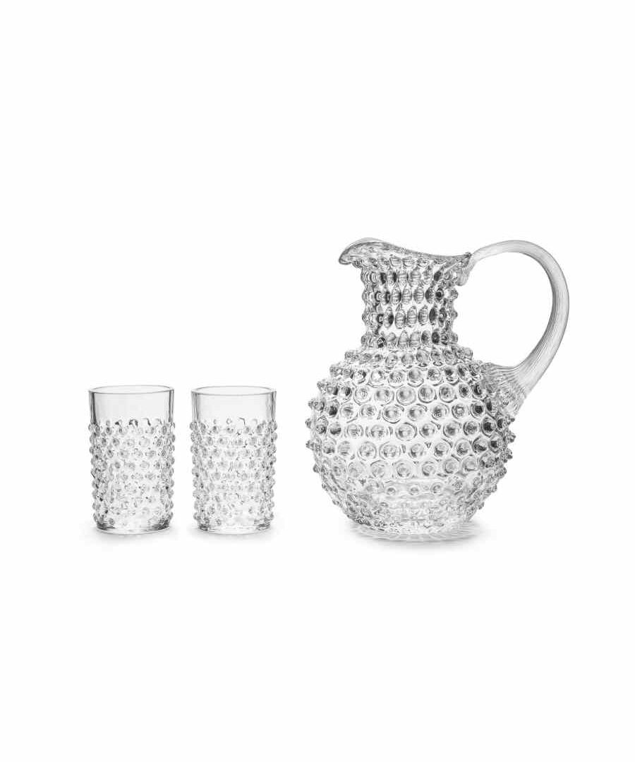 Paris Hobnail karaff crystal 2 liter tillsammans med passande glas