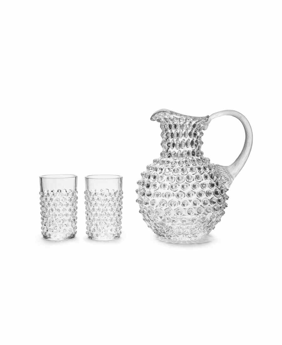 Paris Hobnail karaff crystal 2 liter tillsammans med passande glas