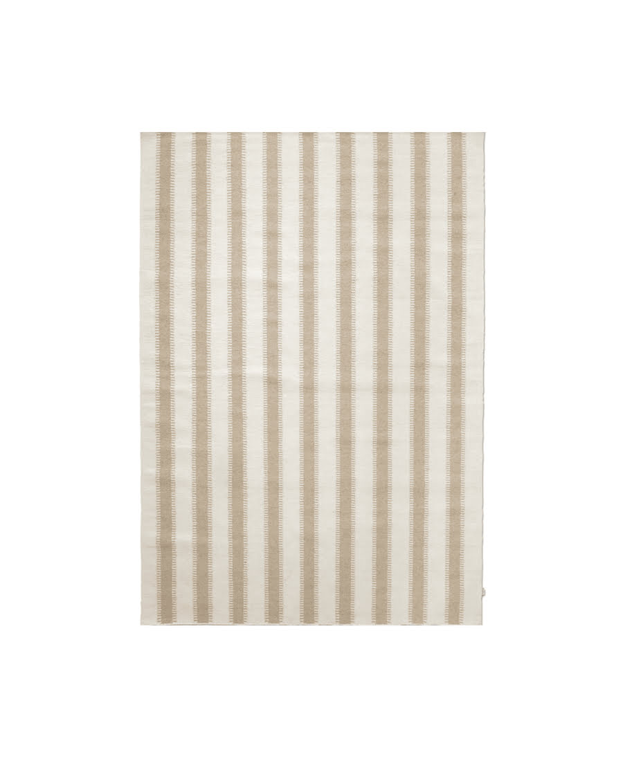 Stripes matta vit/natur 170x230 cm