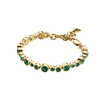 Teresia armband gold/green