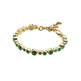 Teresia armband gold/green