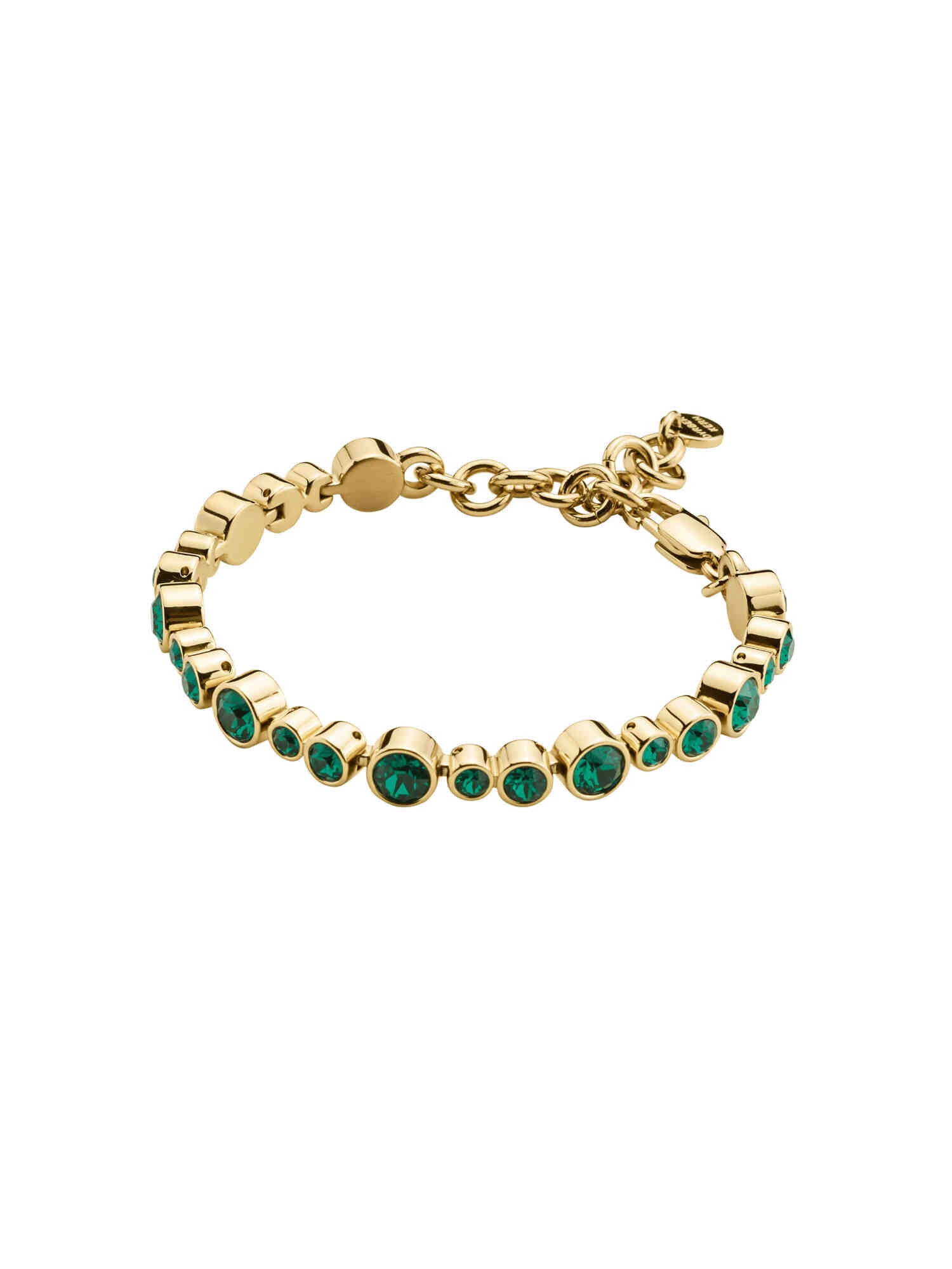 Teresia armband gold/green