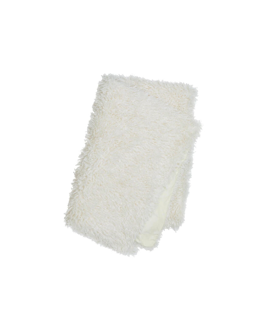 Wooly pläd ivory