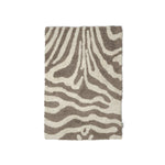 Zebra badrumsmatta taupe/vit 60x90 cm